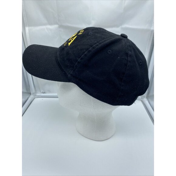 NRA Golden Eagles Black Baseball Cap Hat Hook Loop Adjustable - Picture 5 of 7